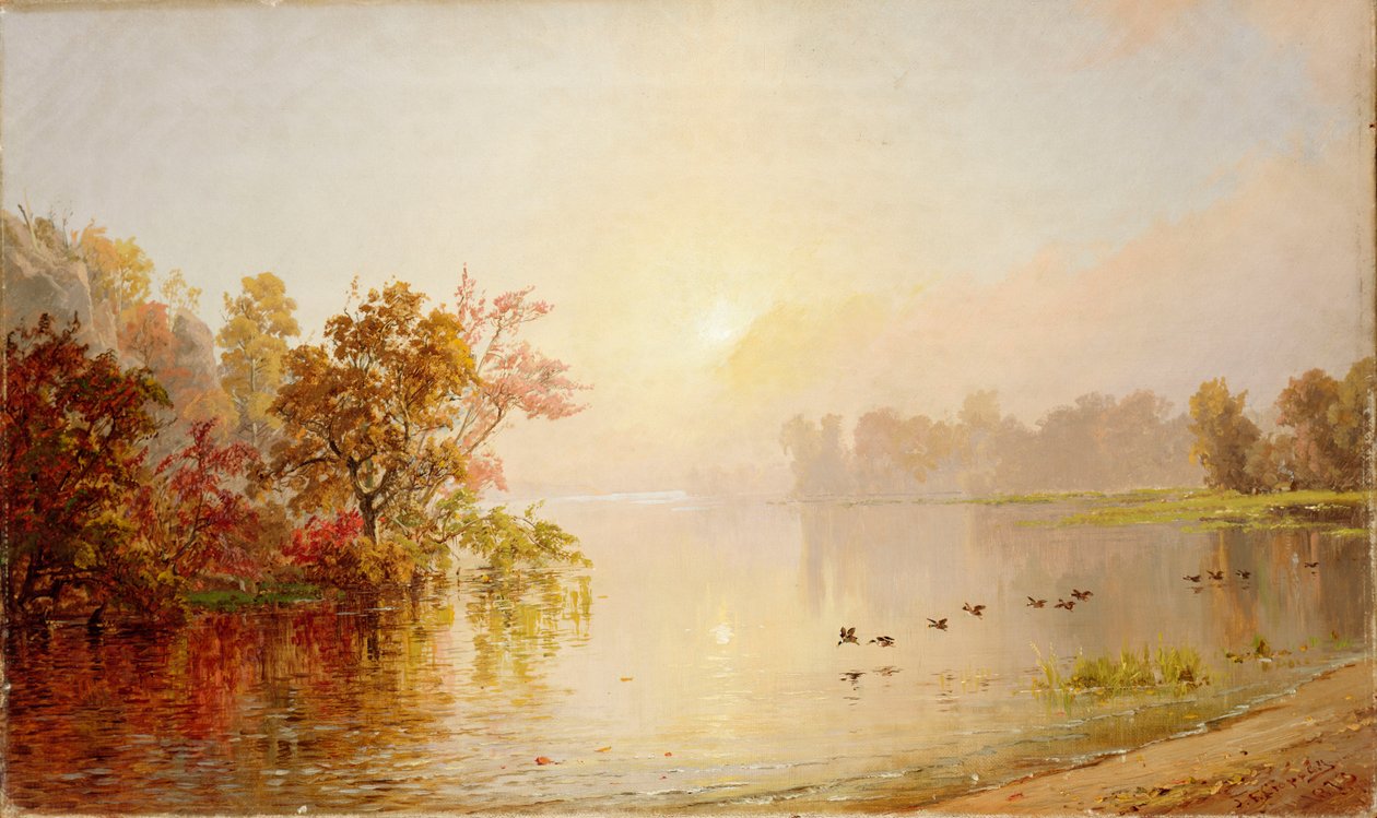 Pomeriggio nebbioso - Autunno, 1873 da Jasper Francis Cropsey