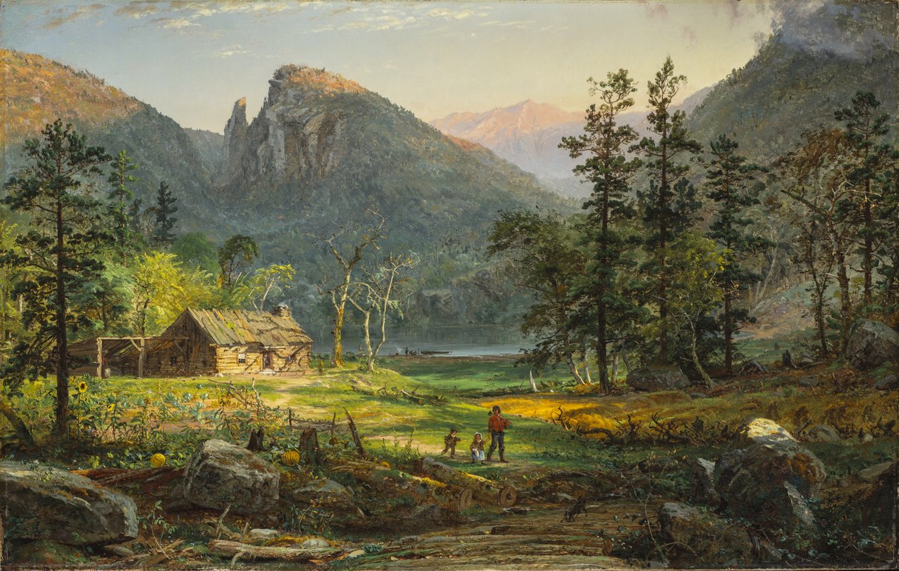 La casa dei Pioneer, Eagle Cliff, White Mountains da Jasper Francis Cropsey