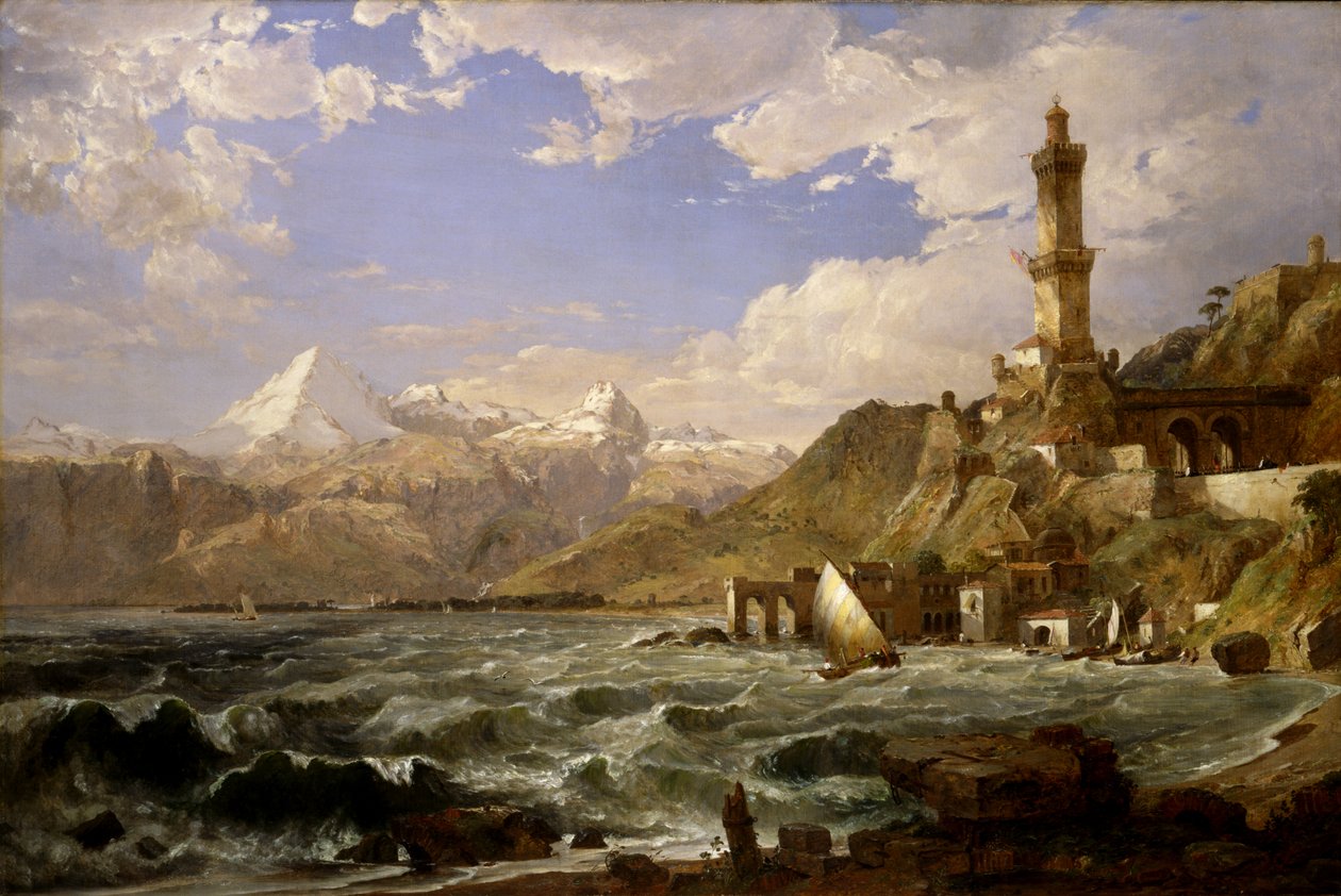 La costa di Genova da Jasper Francis Cropsey