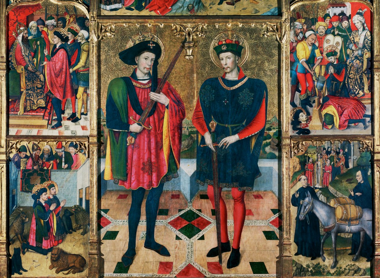 Altare dei Santi Abdon e Senen, raffigurato nel ... da Jaume Huguet
