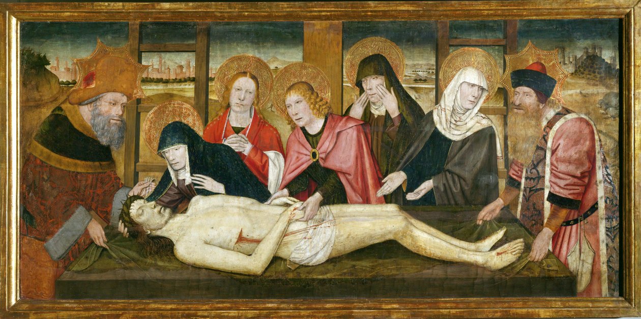 La deplorazione di Cristo - Deplorazione ... da Jaume Huguet