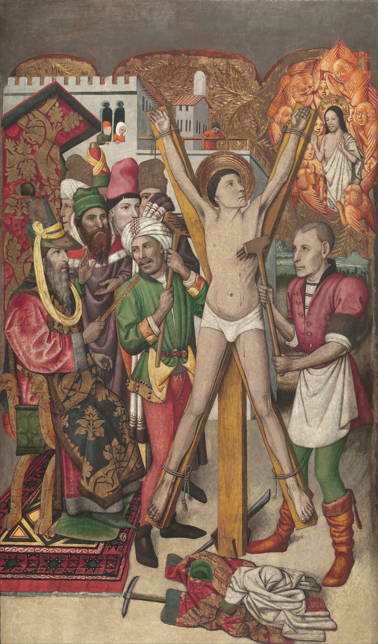 Saint Vincent sulla rastrelliera da Jaume Huguet