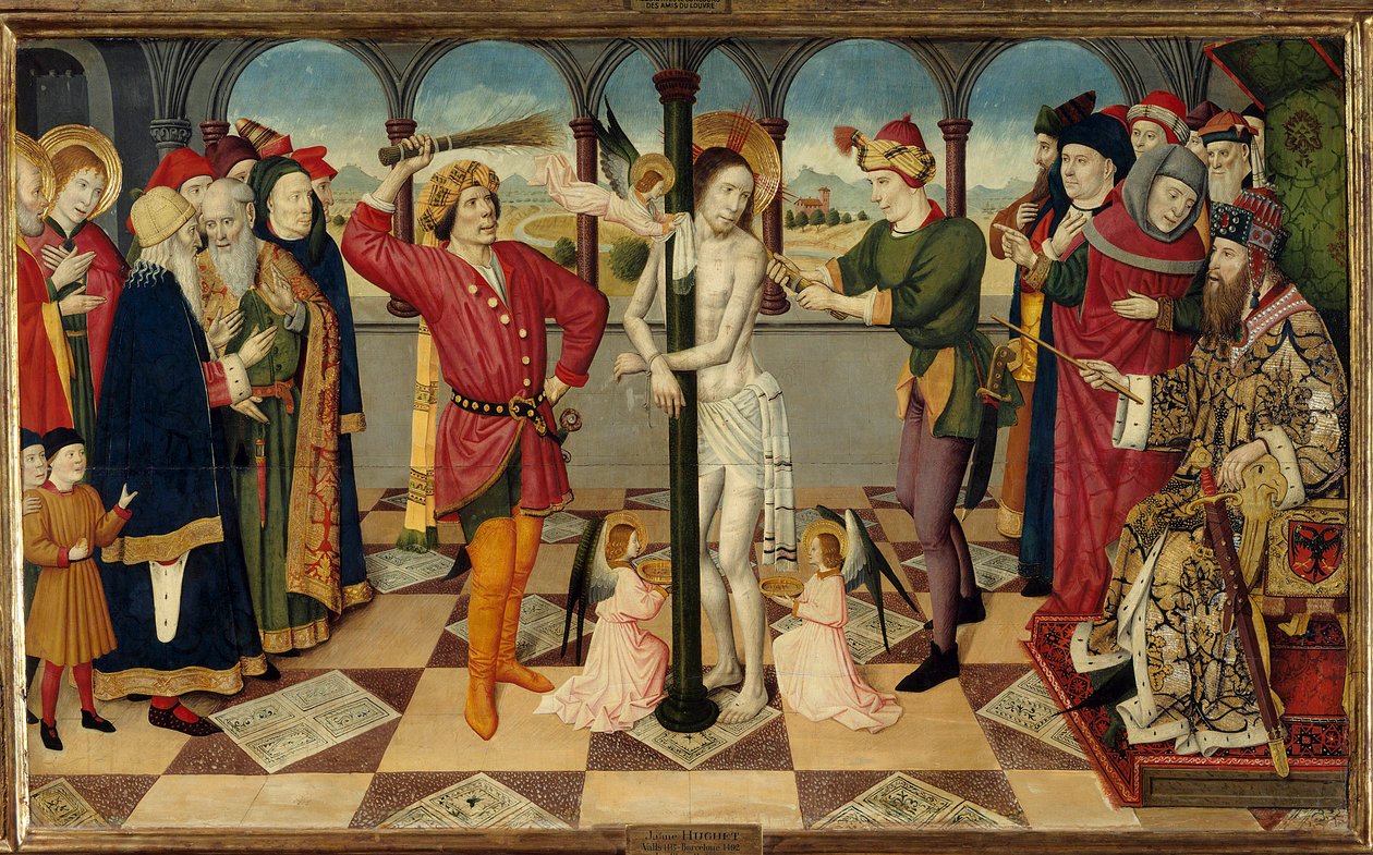 La flagellazione di Cristo davanti a Ponzio Pilato da Jaume Huguet