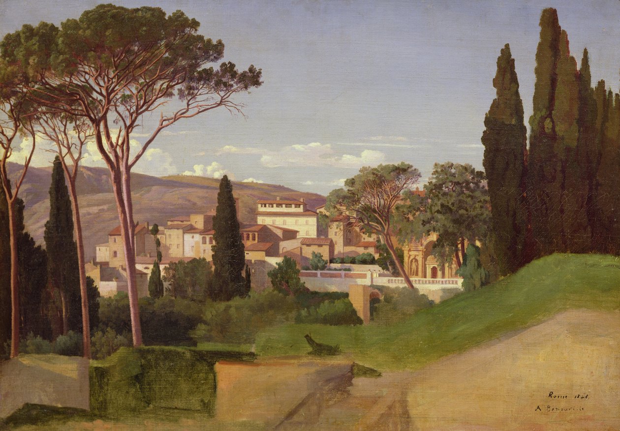 Veduta di una villa romana, 1844 da Jean Achille Benouville