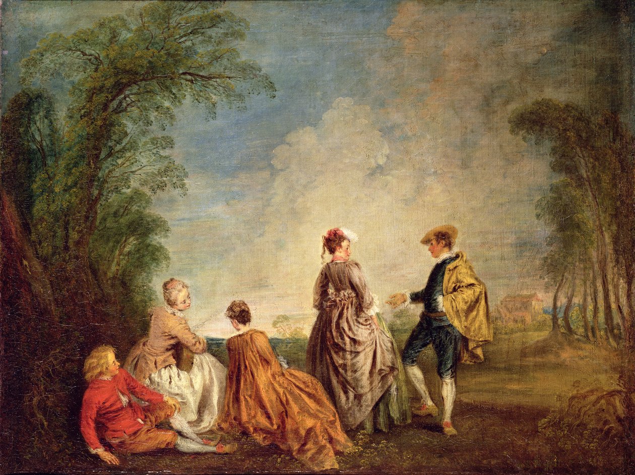 Una proposta imbarazzante, 1715-16 da Jean Antoine Watteau