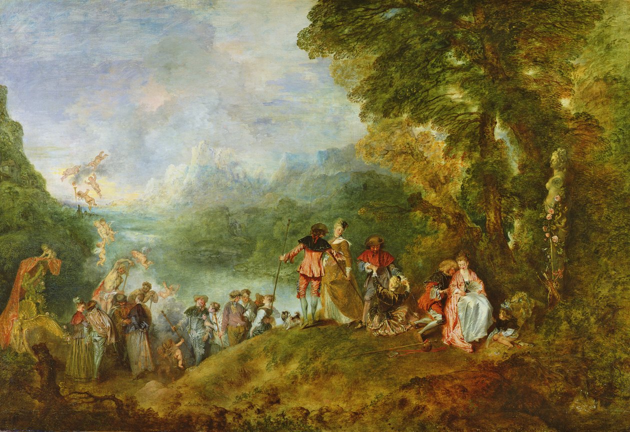 Imbarco per Citera, 1717 da Jean Antoine Watteau