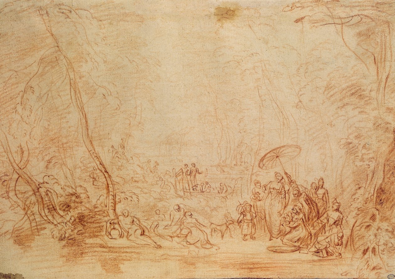 Salvataggio di Mosè dalle acque da Jean Antoine Watteau