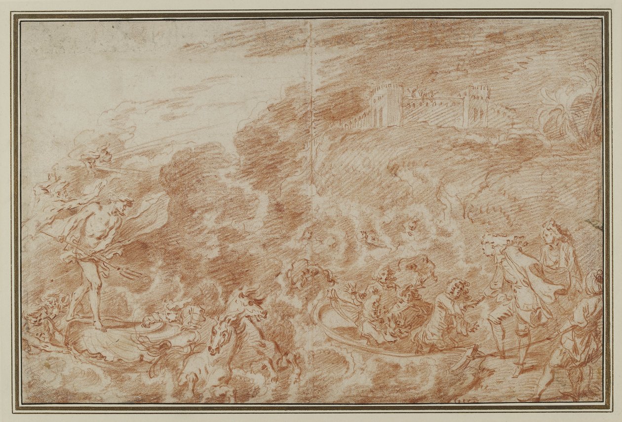 Tempesta in mare da Jean Antoine Watteau