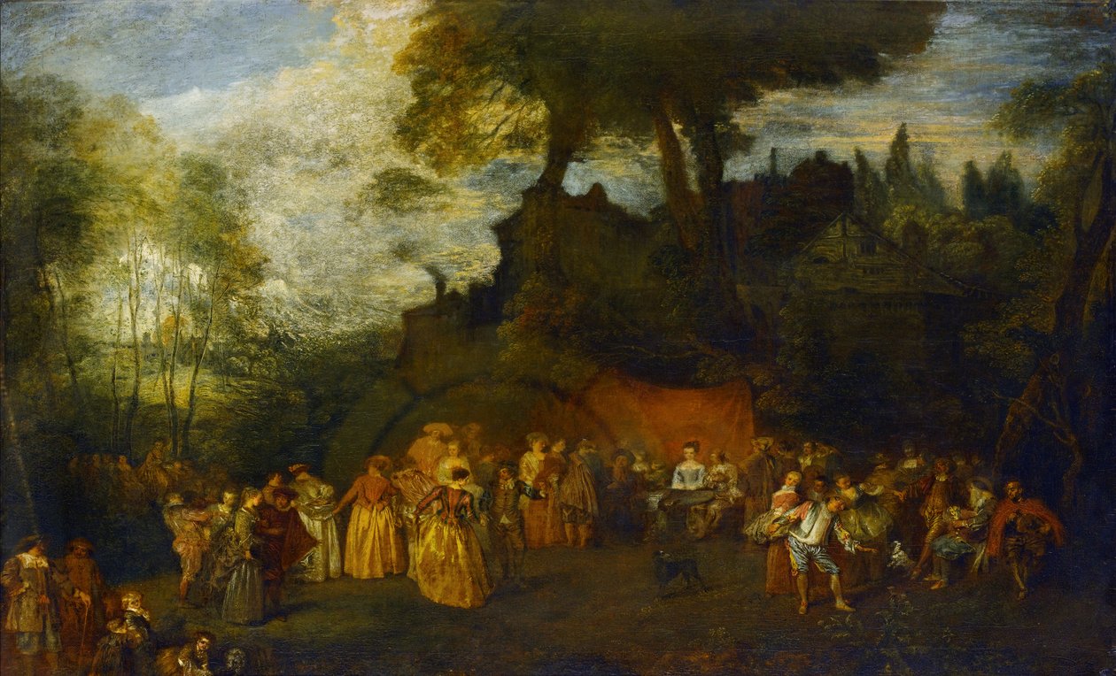 Il Matrimonio, c.1712-16 da Jean Antoine Watteau