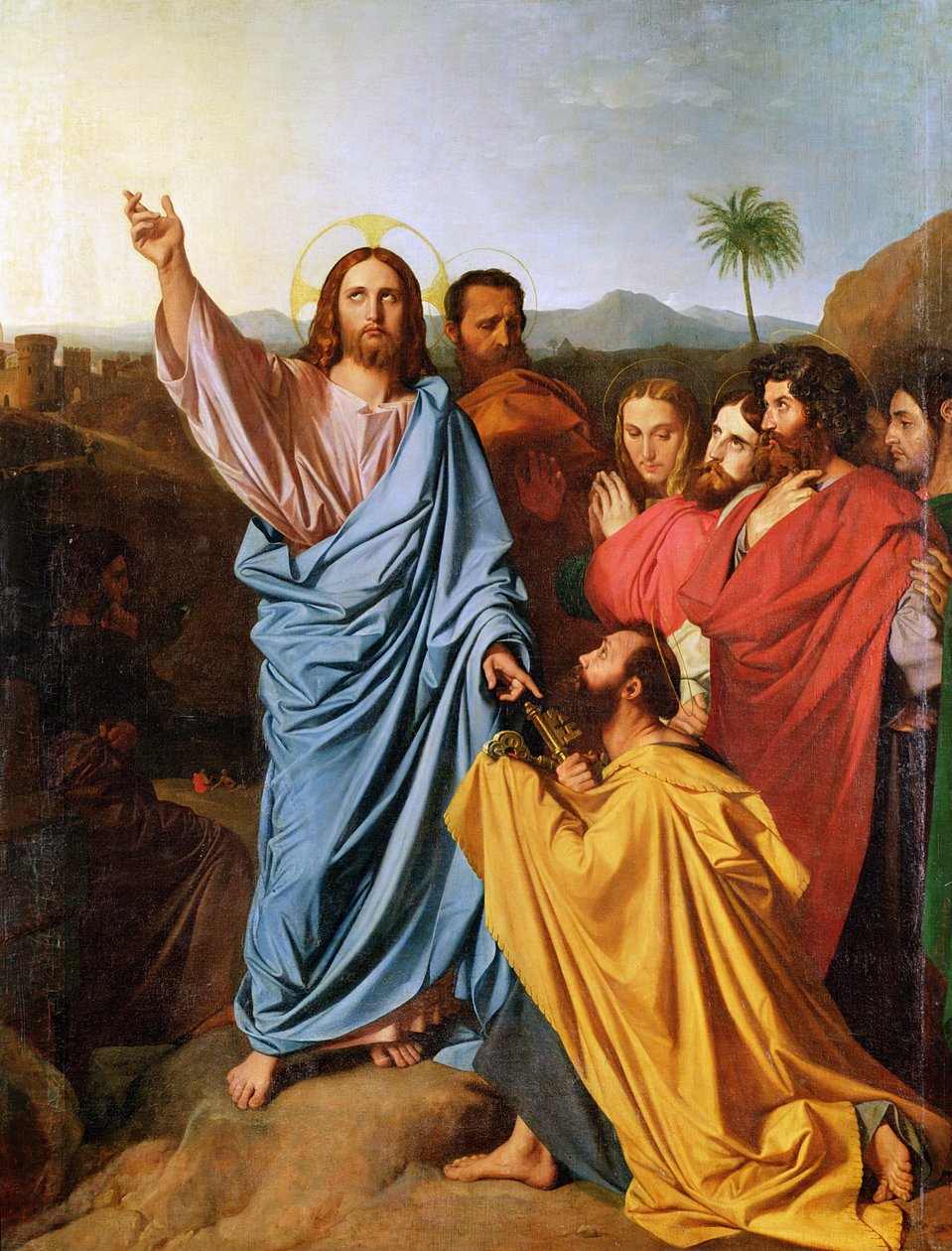 Gesù restituisce le chiavi a San Pietro, 1820 da Jean Auguste Dominique Ingres