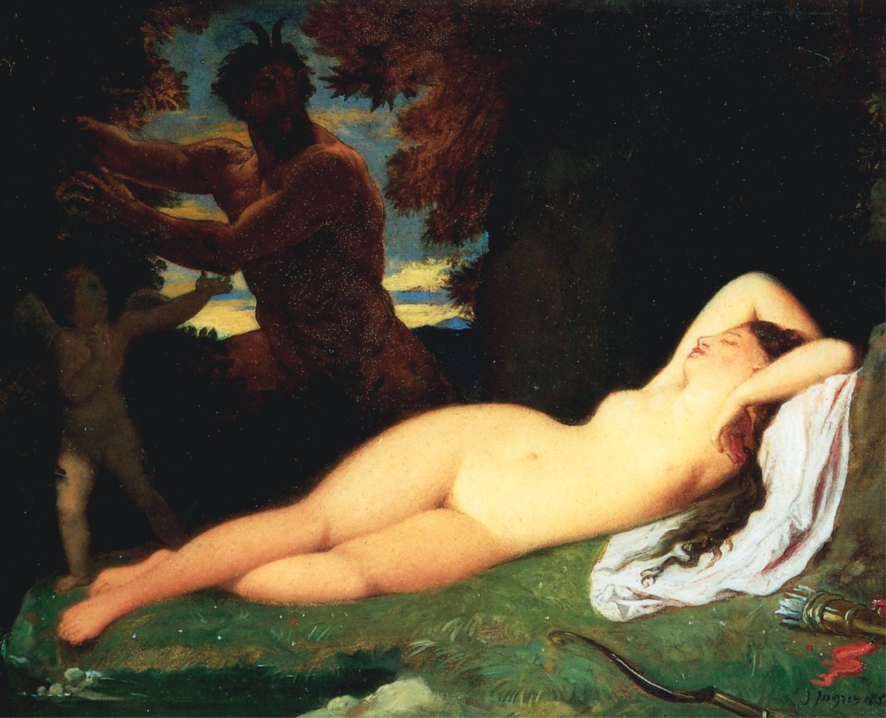 Giove e Antiope da Jean Auguste Dominique Ingres