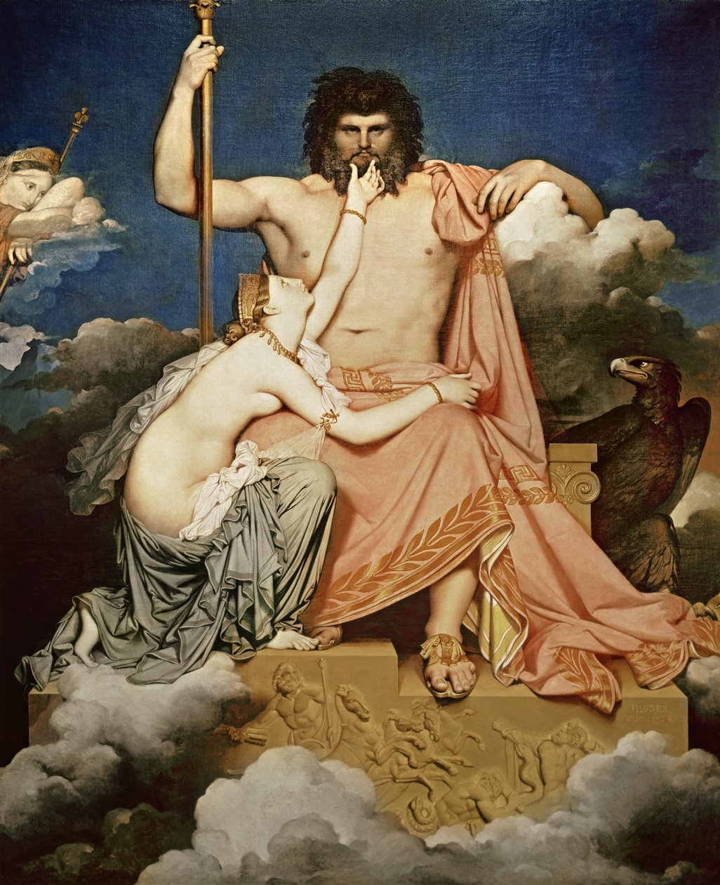 Giove e Teti, 1811 da Jean Auguste Dominique Ingres