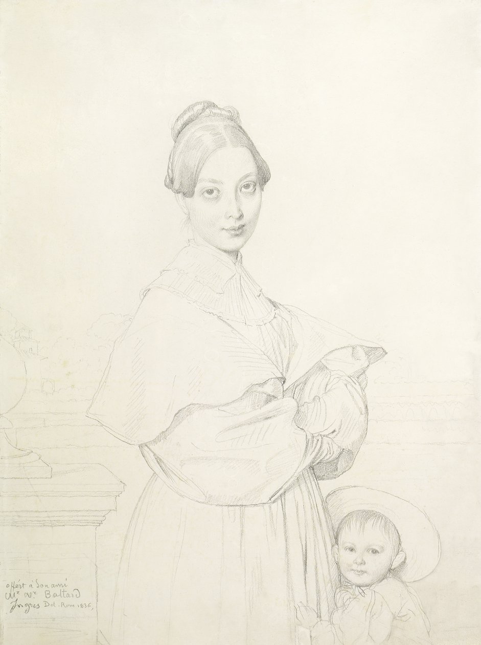 Madame Baltard e sua figlia, Paule, 1836 da Jean Auguste Dominique Ingres