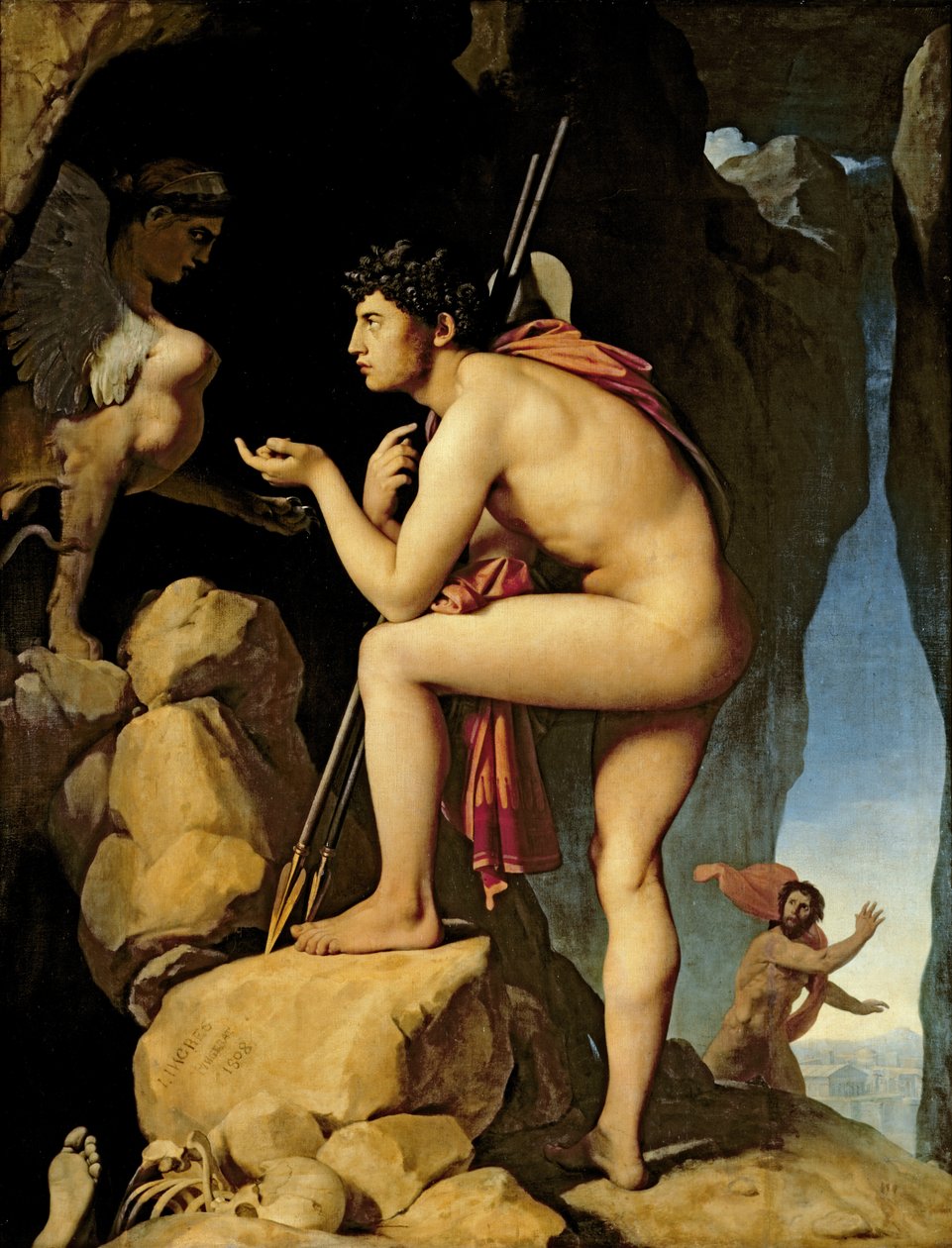 Edipo e la Sfinge, 1808 da Jean Auguste Dominique Ingres