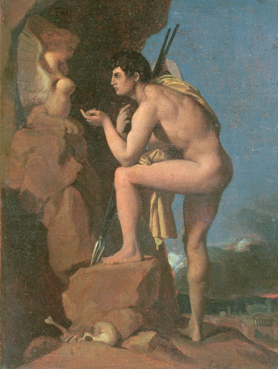 Edipo e la Sfinge, c.1826 da Jean Auguste Dominique Ingres