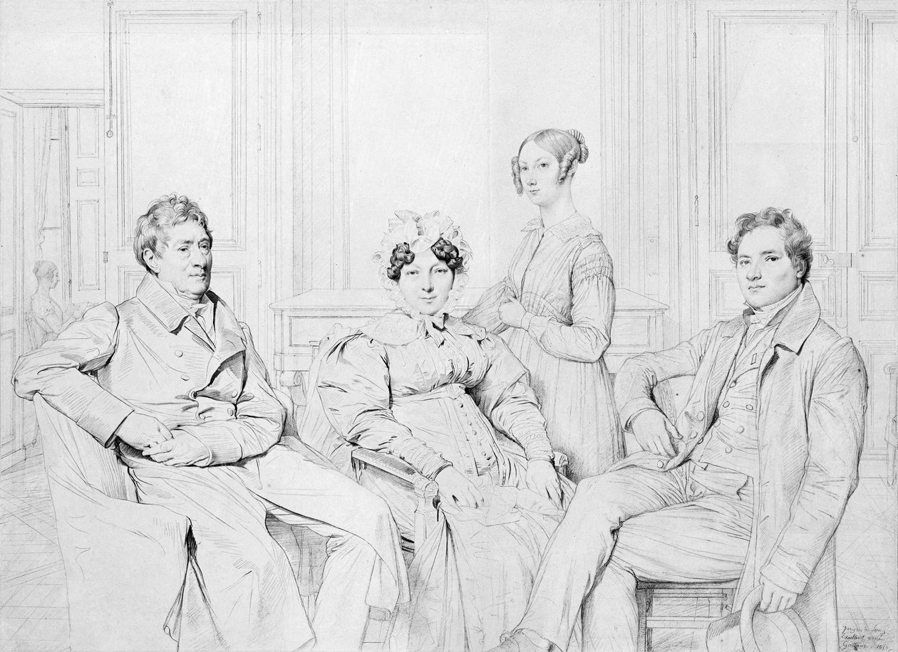 La famiglia Gatteaux da Jean Auguste Dominique Ingres