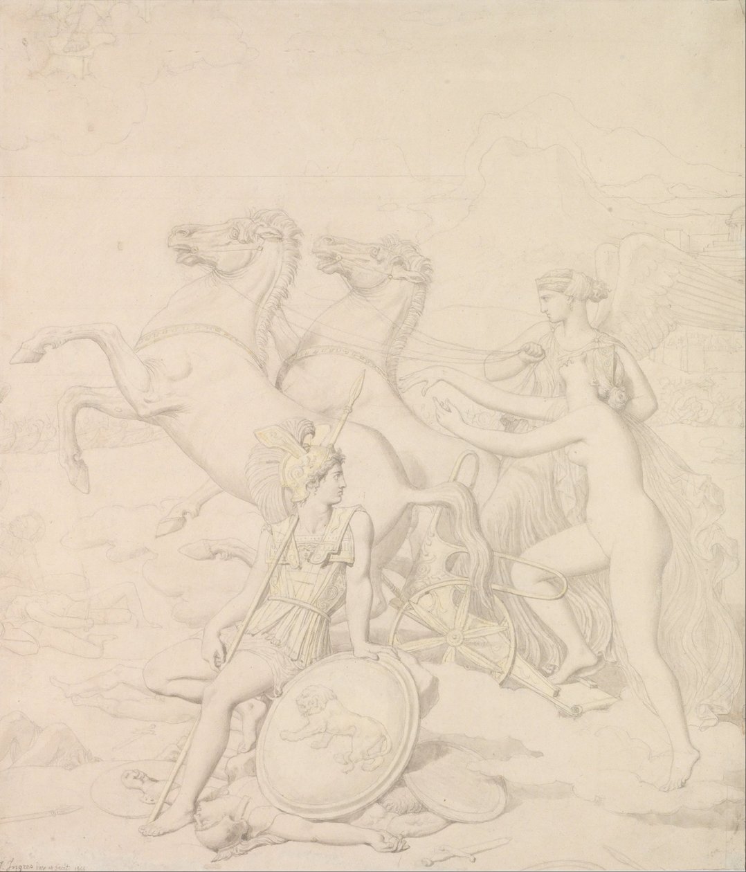 Venere ferita da Diomede da Jean Auguste Dominique Ingres