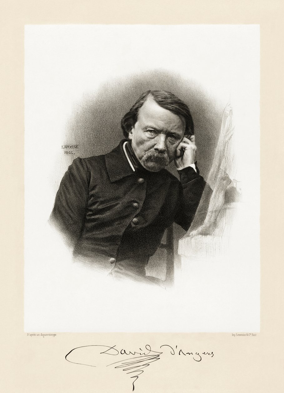 Pierre Jean David, 1865-66 da Jean Baptiste Adolphe Lafosse