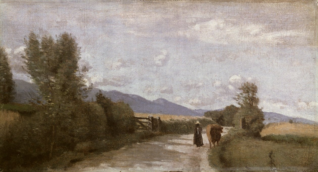Dardagny, mattina, c.1853 da Jean Baptiste Camille Corot