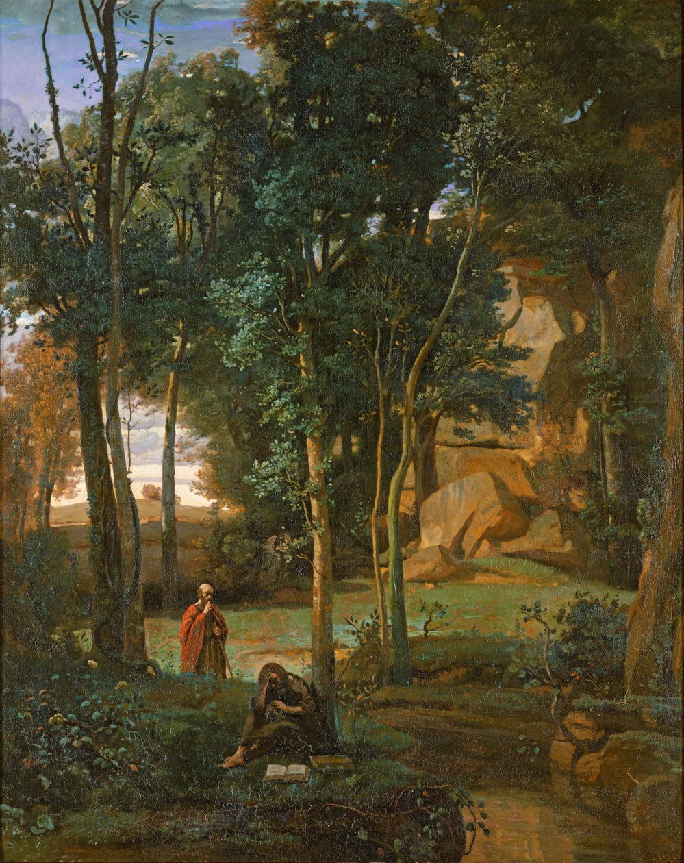Democrito e gli Abderiti, 1841 da Jean Baptiste Camille Corot