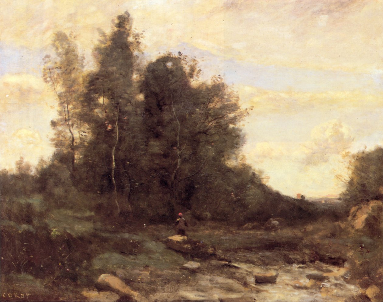 Il torrente pietroso da Jean Baptiste Camille Corot