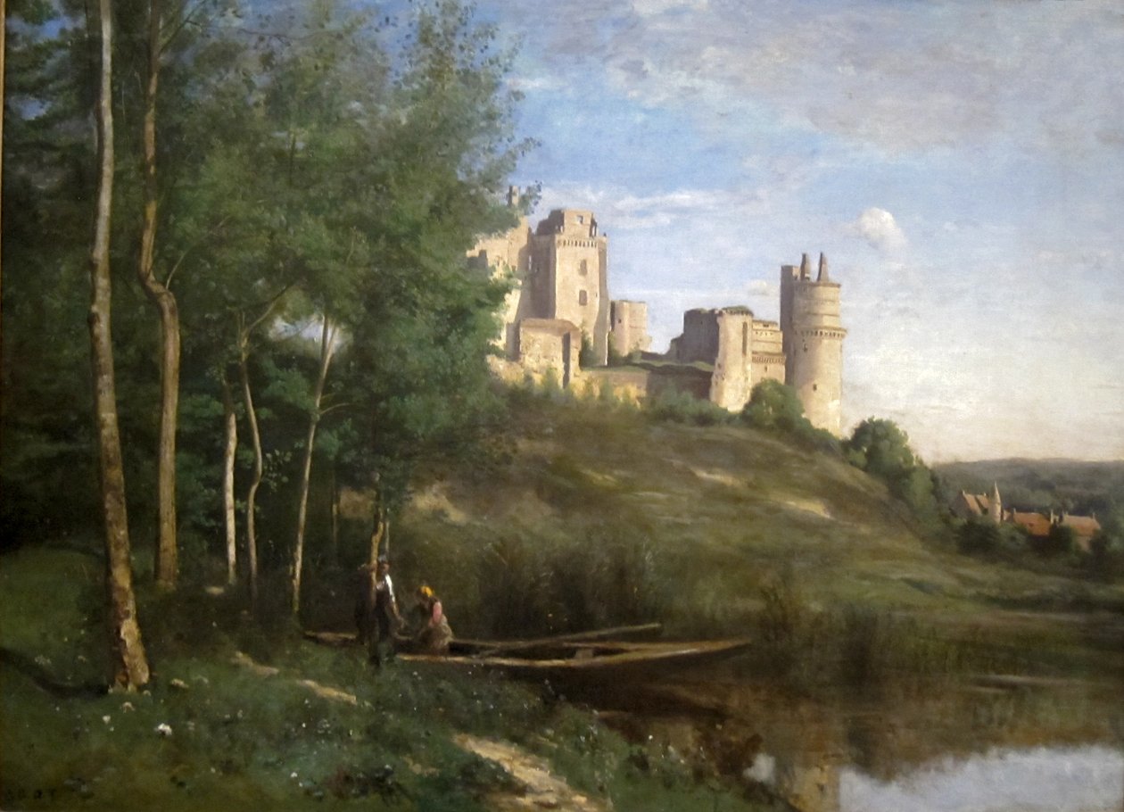 Rovine del Castello di Pierrefonds da Jean Baptiste Camille Corot