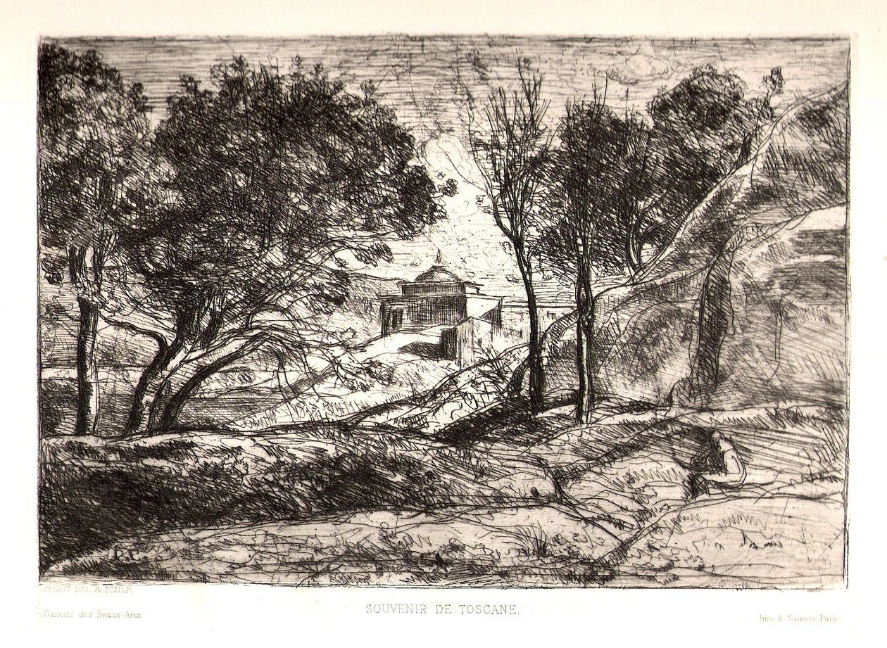 Ricordo della Toscana da Jean Baptiste Camille Corot