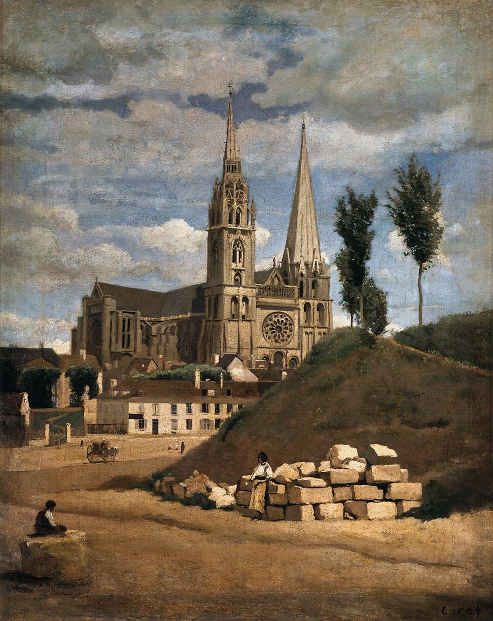 La cattedrale di Chartres da Jean-Baptiste-Camille Corot