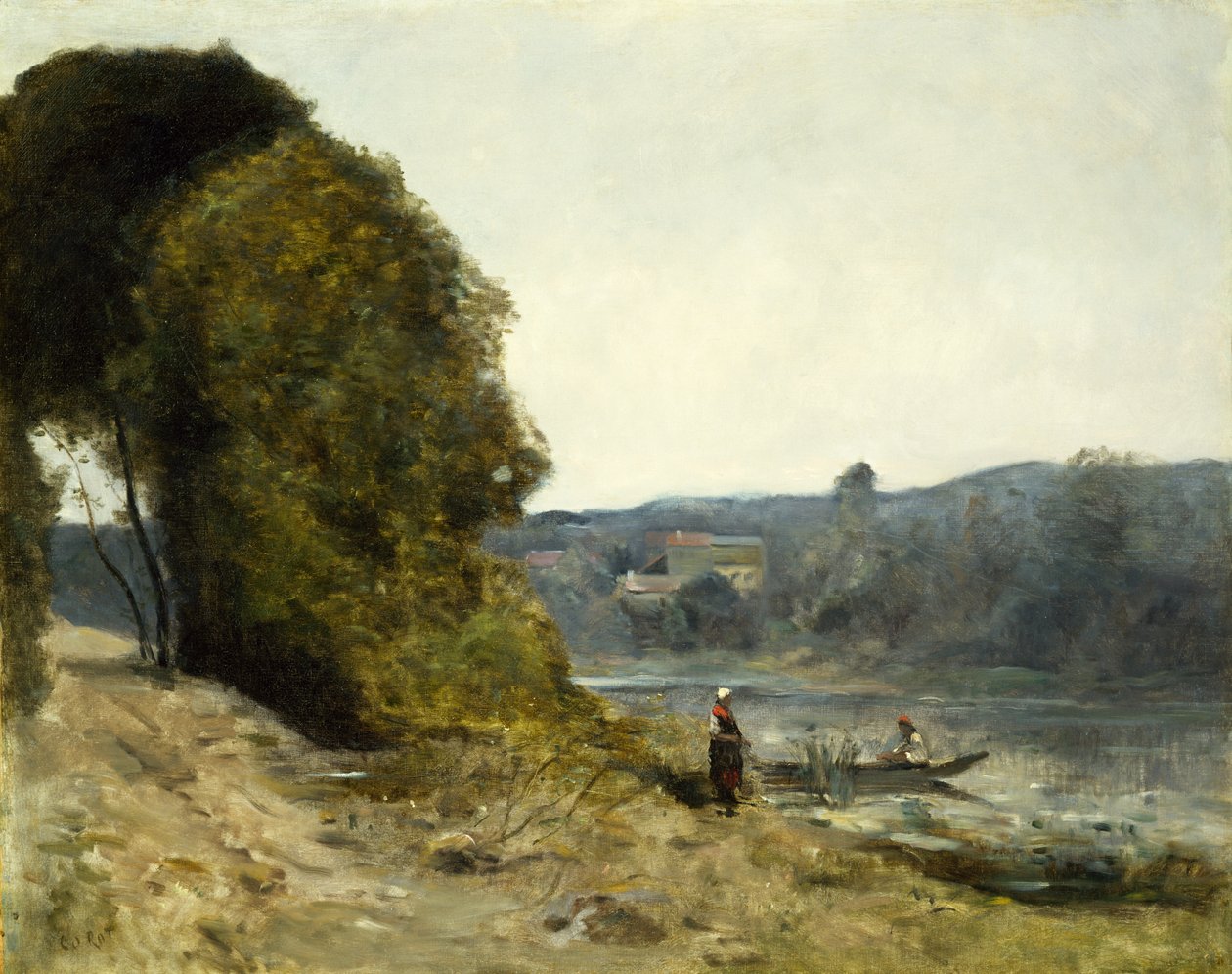 La partenza del barcaiolo da Jean-Baptiste-Camille Corot