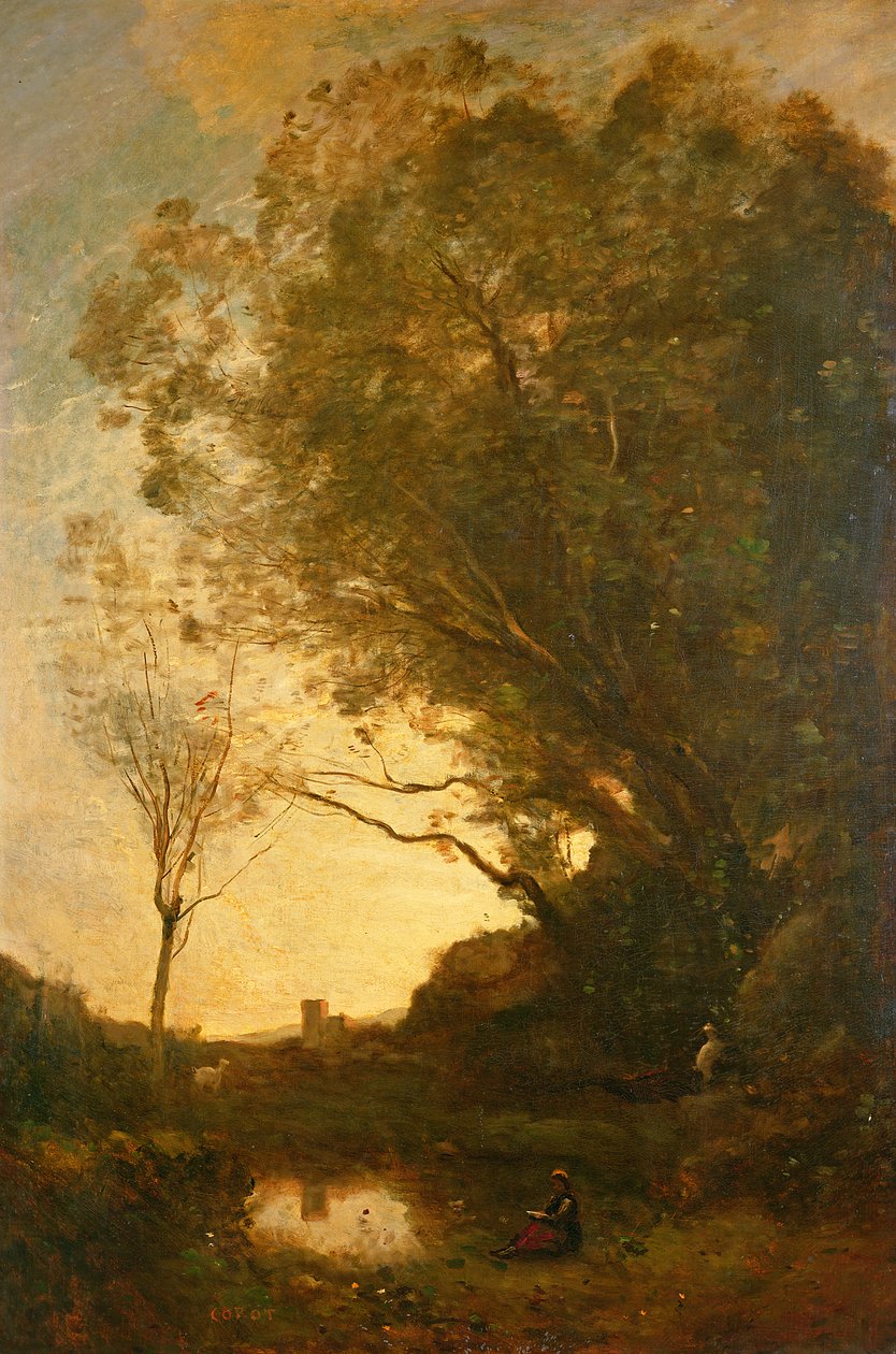 La sera da Jean Baptiste Camille Corot