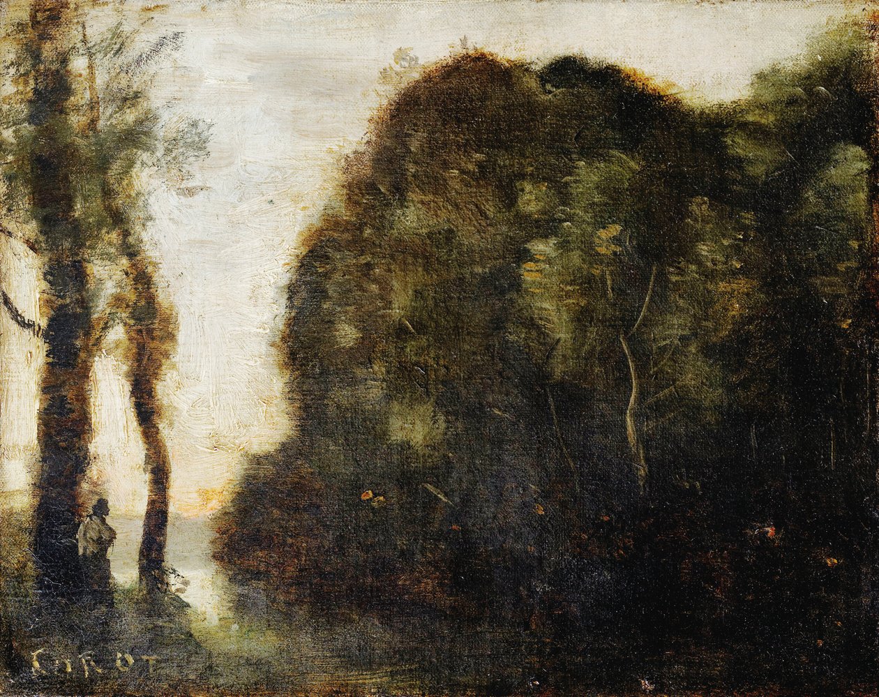 Alberi al tramonto da Jean Baptiste Camille Corot