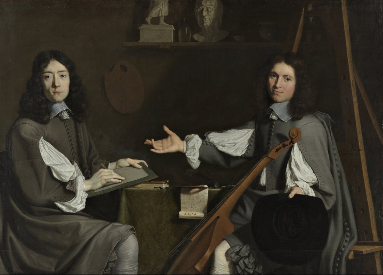 Doppio ritratto di entrambi gli artisti da Jean Baptiste de Champaigne