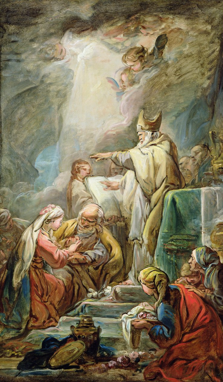 Il matrimonio della Vergine, c.1763 da Jean Baptiste Deshays de Colleville