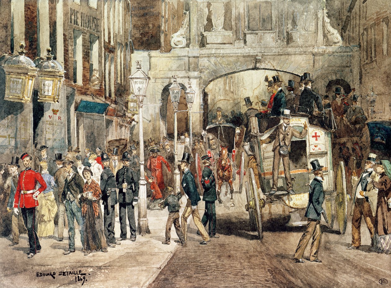 Strada di Londra, 1869 da Jean Baptiste Edouard Detaille