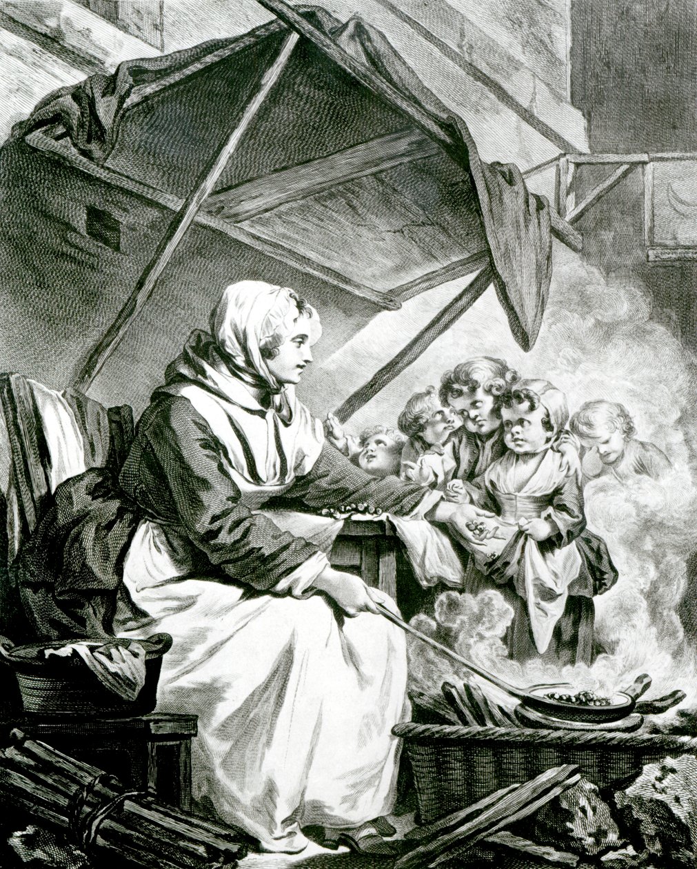 Contrattazione sulle castagne da Jean Baptiste Greuze