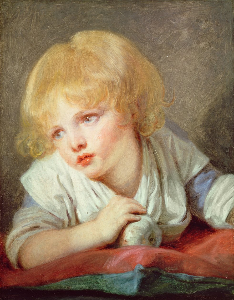 Bambino con una Mela, fine XVIII secolo da Jean Baptiste Greuze