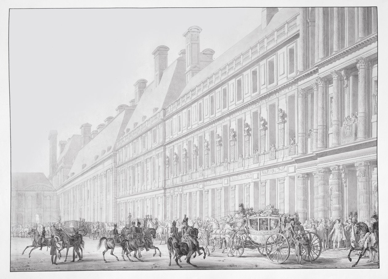 Partenza dal Palazzo delle Tuileries dell
