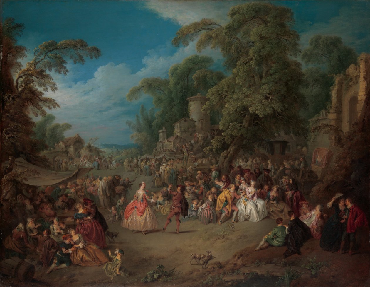 La fiera di Bezons, c.1733 da Jean Baptiste Joseph Pater
