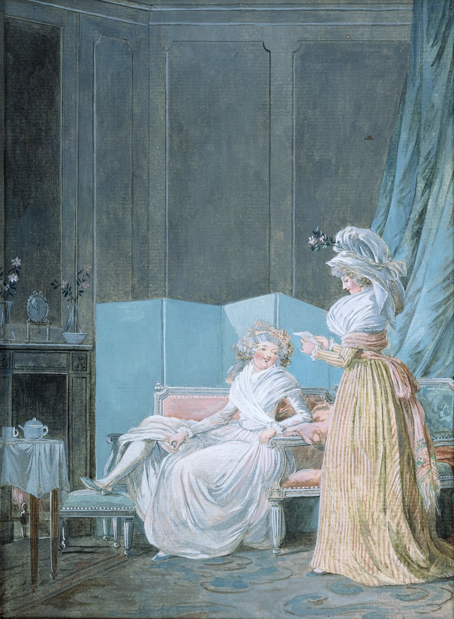 Leggendo la lettera da Jean Baptiste Mallet