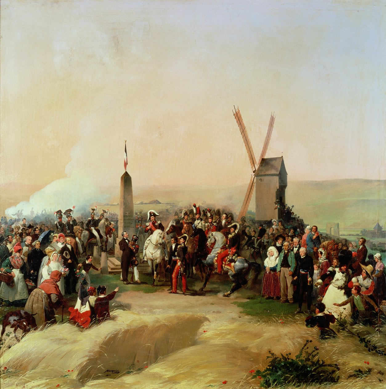 Luigi Filippo (1773-1850) visita il campo di battaglia di Valmy l