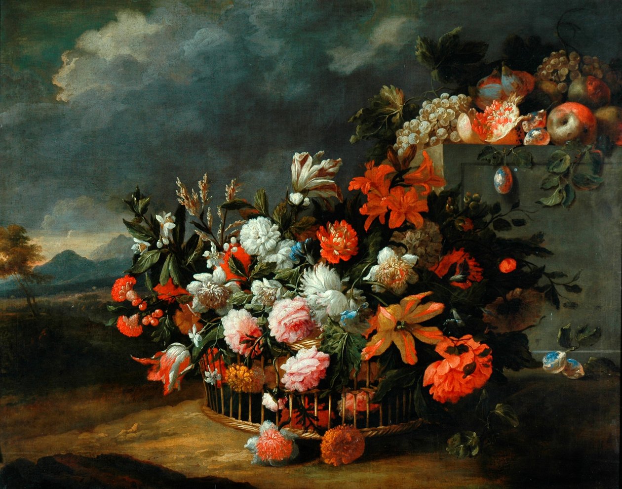 Cesto di fiori da Jean Baptiste Monnoyer