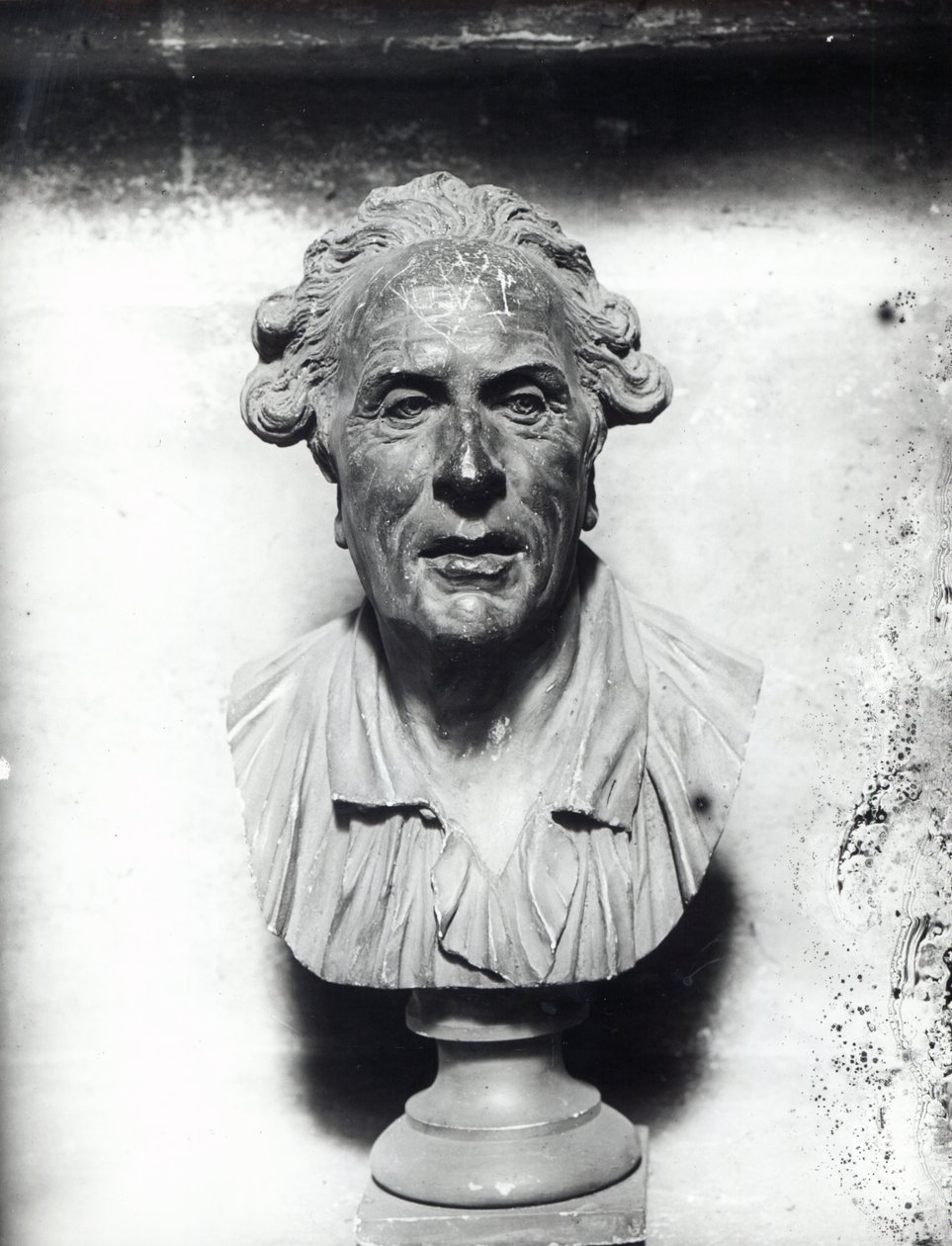 Autoritratto (gesso) da Jean Baptiste Pigalle