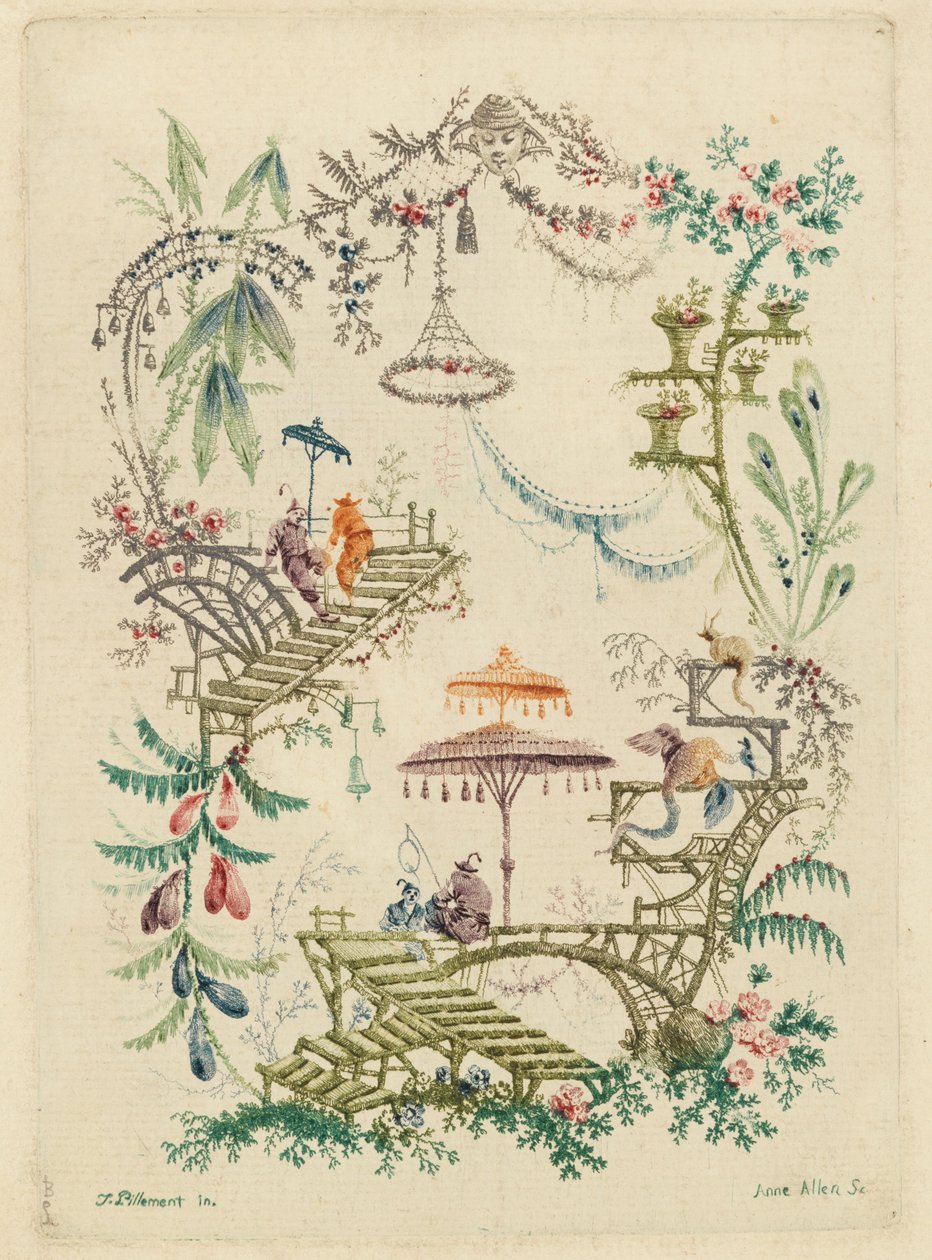 Disegno ornamentale da Nouvelle suite de cahiers chinois a l