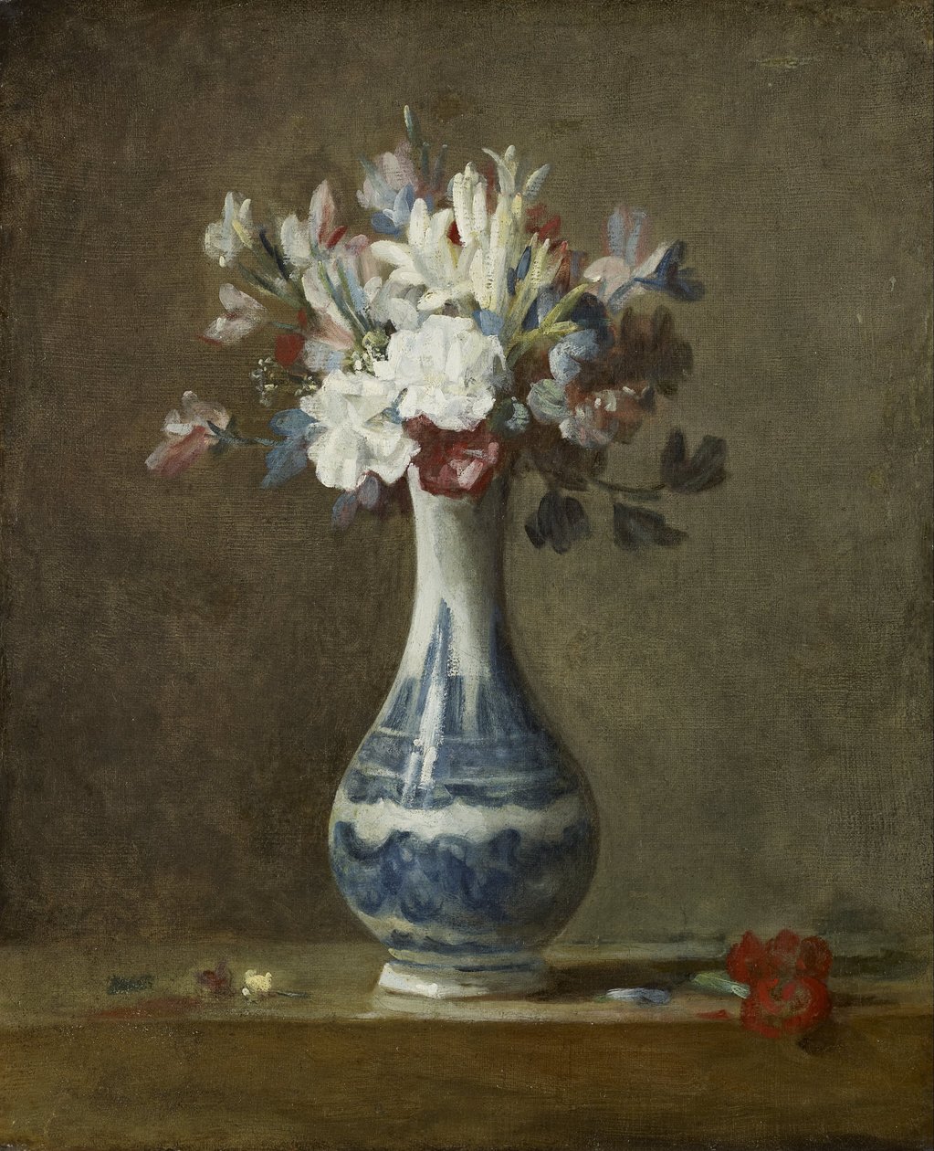 Un vaso di fiori da Jean Baptiste Simeon Chardin