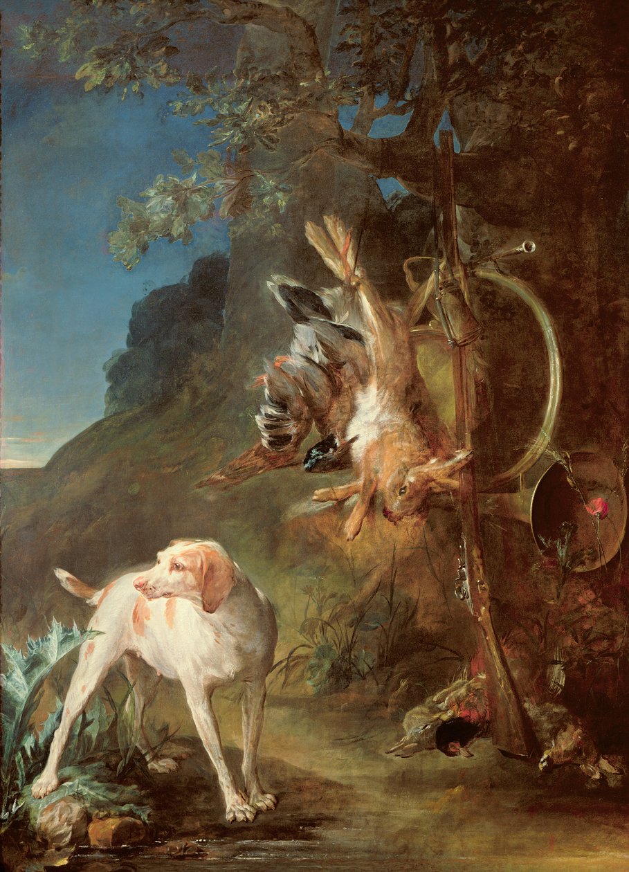 Cane e selvaggina, 1730 da Jean Baptiste Simeon Chardin