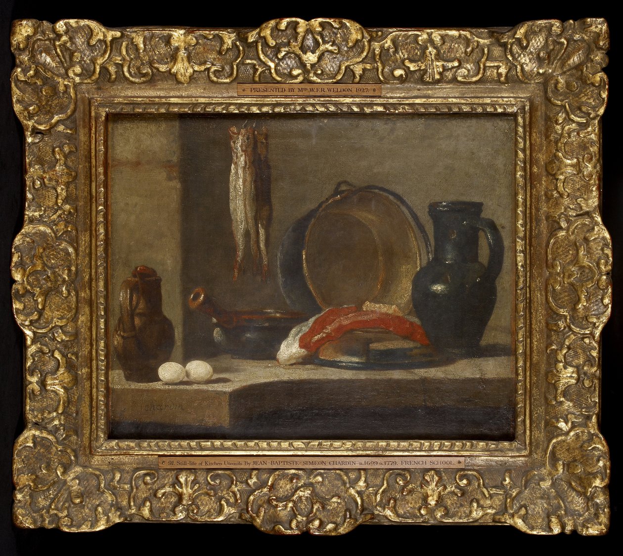 Natura Morta di Utensili da Cucina, c.1733-34 da Jean Baptiste Simeon Chardin
