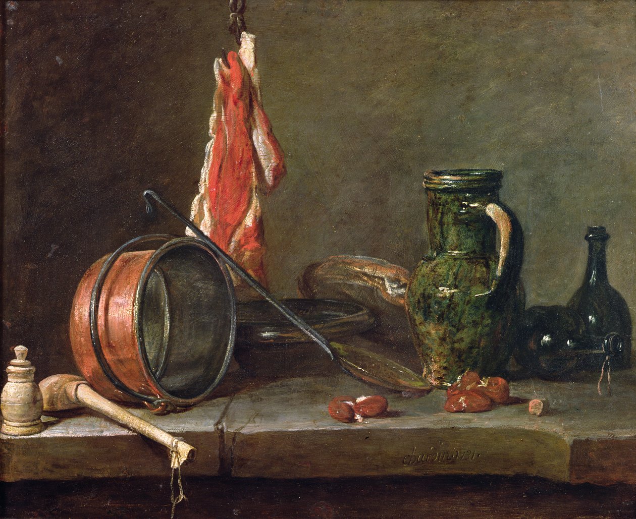 Natura morta: Menu del giorno di festa, 1731 da Jean Baptiste Simeon Chardin
