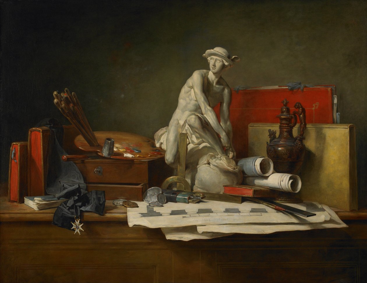 Gli attributi delle arti e le ricompense che vengono loro accordate da Jean Baptiste Simeon Chardin