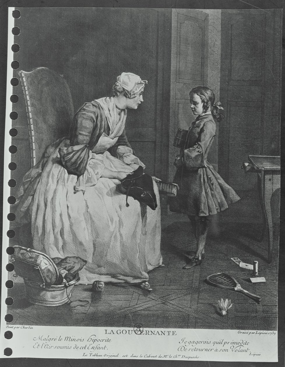 La governante, 1739 da Jean Baptiste Simeon Chardin