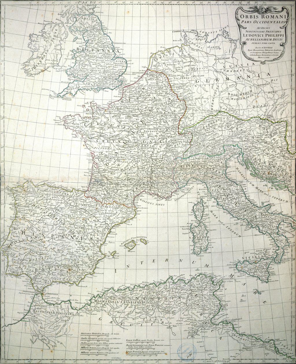 Mappa della parte occidentale dell
